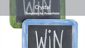  Presentation with win win - Slide set consisting of compromise - win-win concept - white chalk background and a gray colored foreground