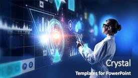  Presentation with computational biology - PPT layouts featuring computational biology - innovative technologies as science mixed background and a ocean colored foreground