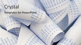  Presentation with calculator - Colorful slide deck enhanced with computational stripes of a calculator backdrop and a lemonade colored foreground