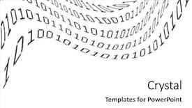  Presentation with binary - Audience pleasing PPT layouts consisting of computer binary coding on white backdrop and a white colored foreground