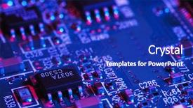  Presentation with blue circuit board - Amazing presentation having computer circuit board blue backdrop and a royal blue colored foreground