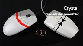  Presentation with computer love - PPT layouts consisting of computer communication internet dating flirt love background and a black colored foreground