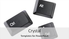  Presentation with keyboard - Presentation having computer control - black ctrl alt del keyboard background and a light gray colored foreground