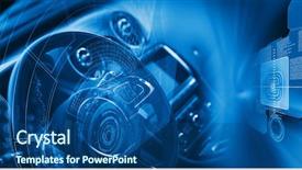  Presentation with digital car - Cool new slide deck with still life objects and religious backdrop and a  colored foreground.