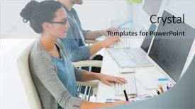  Presentation with multiracial team of young doctors stacking hands - Slide set with computer cooling - team of young designers working background and a light blue colored foreground