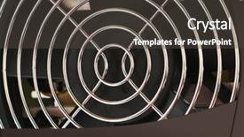  Presentation with diversity heating and cooling - Slide set enhanced with close cpu cooler - computer cooling fan background and a dark gray colored foreground