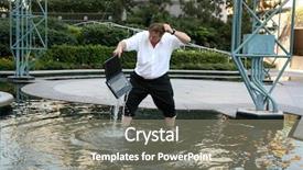  Presentation with business concepts photo - Presentation theme enhanced with computer damage concepts a business background and a gray colored foreground