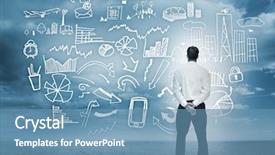  Presentation with flowchart - Audience pleasing presentation consisting of company manual - woman receiving parcel from delivery backdrop and a gray colored foreground