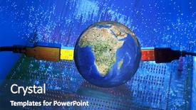  Presentation with fiber optic - Cool new presentation design with chamomile in purple backdrop and a lemonade colored foreground