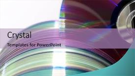  Presentation with computer storage - Colorful theme enhanced with computer data storage library backdrop and a  colored foreground