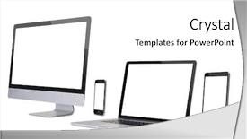  Presentation with monarch butterfly isolated on white - Cool new presentation theme with computer display isolated on white backdrop and a white colored foreground