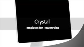  Presentation with black children computer - Colorful PPT theme enhanced with computer display with black blank backdrop and a  colored foreground