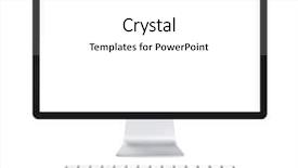  Presentation with my panorama on computer screen - Presentation featuring computer display with blank screen background and a  colored foreground