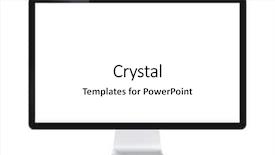  Presentation with blank - Presentation theme consisting of computer display with blank white background and a white colored foreground