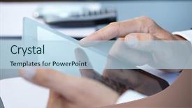  Presentation with digital india - Cool new slides with computer documentation - businessmen with digital tablet backdrop and a light blue colored foreground