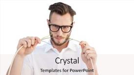  Presentation with wires - Presentation theme with computer engineer putting wires together background and a lemonade colored foreground