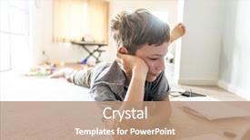  Presentation with internet surfing - Slide deck featuring computer everyday life - indoor portrait of young teen background and a coral colored foreground