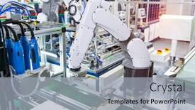  Presentation with system computer - PPT layouts featuring computer-fan-with-robotic background and a light gray colored foreground