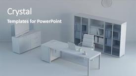  Presentation with white differene - Amazing presentation design having computer file cabinet - clean white office with different backdrop and a  colored foreground