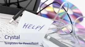  Presentation with crash - Colorful theme enhanced with notebook crash backdrop and a sky blue colored foreground