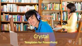  Presentation with information literacy - Colorful PPT layouts enhanced with information literacy - students writing in library learning backdrop and a red colored foreground