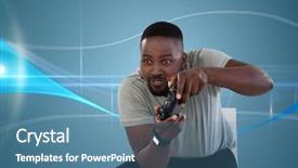  Presentation with controller - Beautiful presentation featuring  backdrop and a  colored foreground