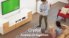  Presentation with virtual memory in cloud computing - Cool new theme with computer game with virtual reality backdrop and a coral colored foreground