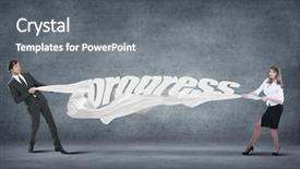  Presentation with green matrix computer generated - Beautiful PPT theme featuring computer generated image - corporate income backdrop and a gray colored foreground