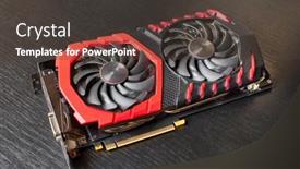  Presentation with graphics - PPT layouts having computer-graphics-card background and a tawny brown colored foreground