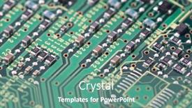  Presentation with circuit board - PPT theme enhanced with computer-green-circuit-board-macro background and a seafoam green colored foreground