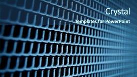 Presentation with hardware computer - PPT layouts consisting of computer hardware - abstract metal grid background background and a ocean colored foreground