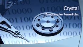  Presentation with hardware computer - Amazing presentation design having computer hardware software - closeup of the internals backdrop and a ocean colored foreground