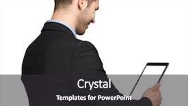  Presentation with tablets wood table tablet white - Audience pleasing PPT layouts consisting of computer hardware store - man holding a tablet white backdrop and a dark gray colored foreground