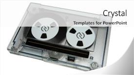  Presentation with data - Presentation consisting of computer history - data cartridge - isolated background and a white colored foreground