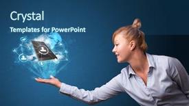  Presentation with cloud technology - PPT theme having swami vivekananda rock memorial background and a sky blue colored foreground