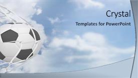  Presentation with impact - Cool new PPT theme with computer impact - digital composite of football backdrop and a light blue colored foreground