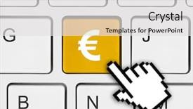  Presentation with holiday - PPT theme having computer keyboard with 2017 key background and a light gray colored foreground