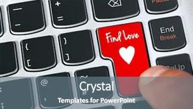  Presentation with dating - Slide deck consisting of computer keyboard key with find background and a ocean colored foreground