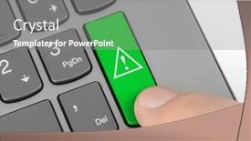  Presentation with attention - Colorful PPT layouts enhanced with computer-keyboard-with-attention-key backdrop and a gray colored foreground