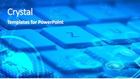  Presentation with computer keyboard and mouse - Amazing presentation design having paper note take note backdrop and a soft green colored foreground.