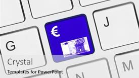  Presentation with key - Beautiful presentation design featuring computer-keyboard-with-money-key backdrop and a white colored foreground