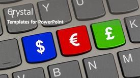  Presentation with keys - Audience pleasing PPT layouts consisting of computer-keyboard-with-money-keys backdrop and a gray colored foreground