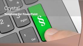  Presentation with computer keyboard and mouse - Slide deck having computer-keyboard-with-paragraph-key background and a gray colored foreground