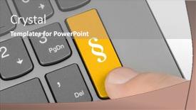  Presentation with keyboard - Slide deck enhanced with computer-keyboard-with-paragraph-key background and a gray colored foreground