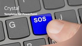  Presentation with key - Presentation featuring computer-keyboard-with-sos-key background and a gray colored foreground