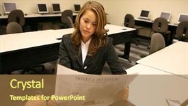  Presentation with lab - Slide deck with computer lab reading a newspaper background and a coral colored foreground