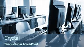  Presentation with lab - Audience pleasing slides consisting of computer lab backdrop and a ocean colored foreground