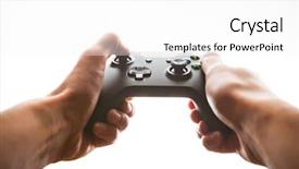  Presentation with festival music band hands playing - Theme enhanced with computer mac - hands playing joystick white light background and a white colored foreground