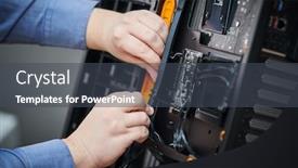  Presentation with warranty - PPT layouts with computer-maintenance-and-warranty-repair background and a dark gray colored foreground