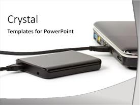 Computer Memory External Hard Drive PPT template 85 | CrystalGraphics